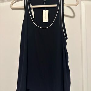 Banana Republic Navy Tank Top with White Trim